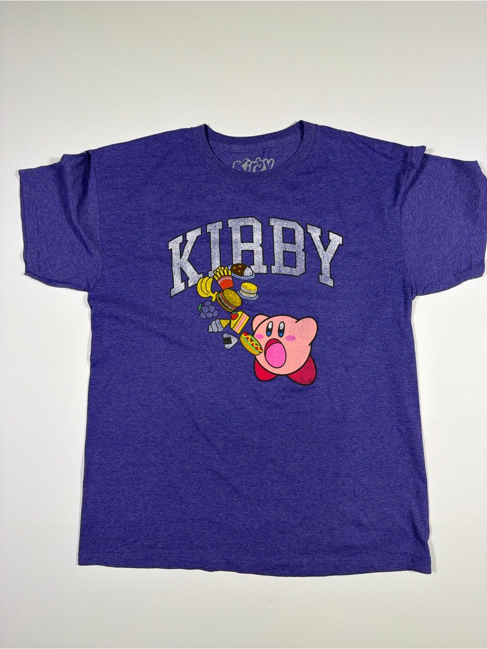 Nintendo Kirby Food Inhale Purple Graphic Tee Men’s Medium
